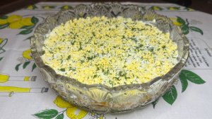 Слоеный Салат с Куриной печенью