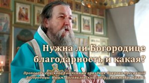 2015_10_14 Нужна ли Богородице благодарность и какая?