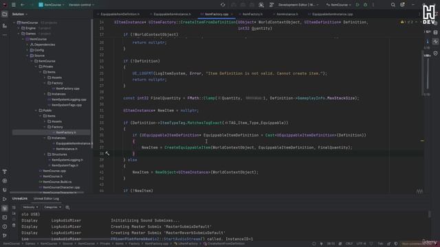 5 - Creating Equippable Item 8 -Item Factory - Customizing An Equippable Item Factory Method Part 2