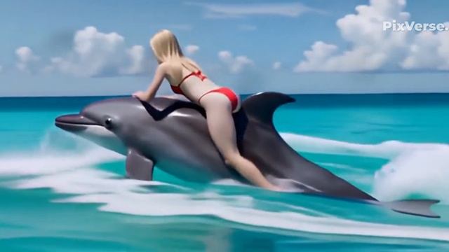 Превращение дельфина.