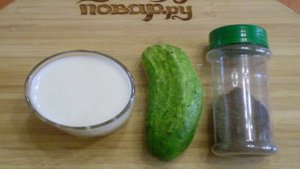 Кефир с огурцом