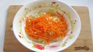 Капуста с чесноком и морковью