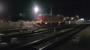 Маневровый тепловоз ЧМЭ3-4296 (ТЧЭ-39) выполняет маневровые передвижения по ст. Рязань-2.