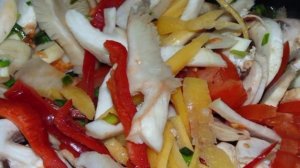 Мясо в кисло-сладком соусе с овощами