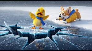 Мультики для детей. Собачка спасает утёнка. Мультик про собаку спасателя. Мультфильм