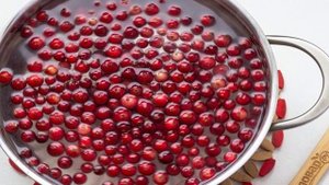 Компот из замороженной клюквы