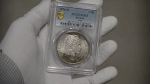 5 марок 1876 Бавария PCGS MS63