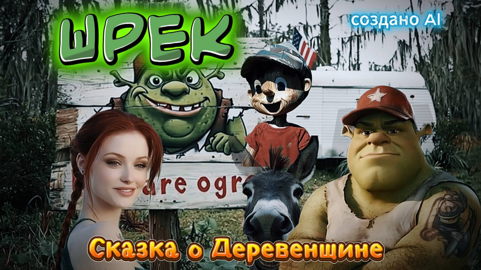 Шрек - Сказка о Деревенщине 🎸🔥 Официальное музыкальное видео | Shrek Folk Rock