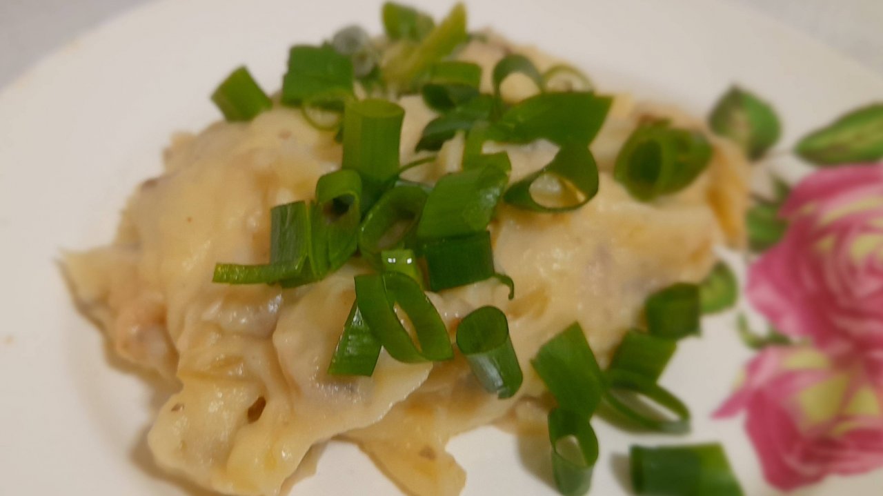 Каартофельное пюре с грибами