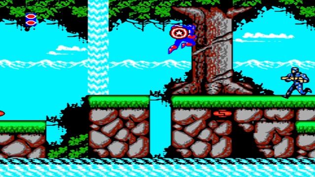 Captain America And The Avengers ( NES / Famicom / Dendy) - 1 уровень 