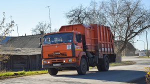 Мусоровоз МКМ-4605 на шасси КамАЗ-53605-62 (К 382 ХТ 22). / Garbage truck KAMAZ MKM-4605.