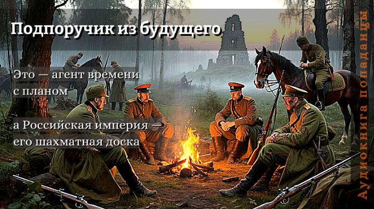 Аудиокнига.  Попаданцы.  Подпоручик из будущего. книга  1 из 6. часть 2.