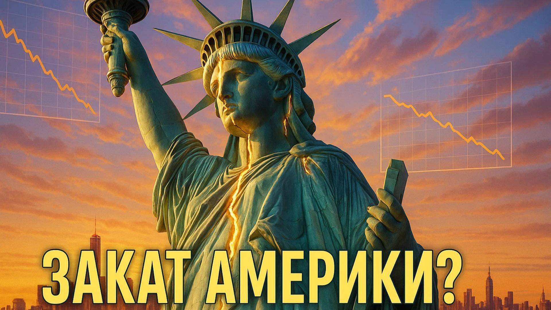🌋На краю пропасти: Тревожные сигналы, указывающие на неминуемый крах американской государственности