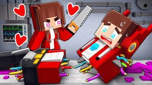 ТРАНСФОРМЕР Джей ДЖЕЙ и сумасшедшая девушка Джей Джей - Майнкрафт Анимация