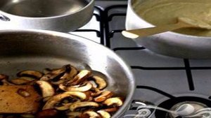 Лазанья с грибами