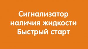 Сигнализатор наличия жидкости "Автон": Быстрый старт
