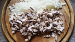 Минтай в духовке с грибами