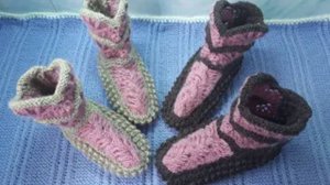 Сапожки спицами - 3 часть - Подошва и задник