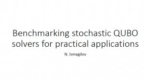 Бенчмаркинг решателей задач квадратичной бинарной оптимизации без ограничений (QUBO)
