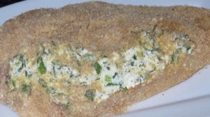 Курица с творогом в духовке