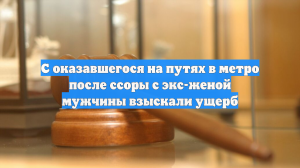 С оказавшегося на путях в метро после ссоры с экс-женой мужчины взыскали ущерб