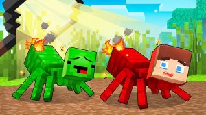 Джей Джей и Майки превращаются в МУРАВЬЕВ - Майнкрафт анимация