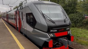 Новинка! Электропоезд ЭП2ДМ в Санкт-Петербурге - первый день работы!