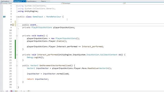 Interact Action C Event Learn Unity Beginner Intermediate 2025 (FREE COMPLETE Course Unity Tutorial)