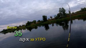Отличная рыбалка на щуку в конце сентября. Поймал более 35 щук за утро.