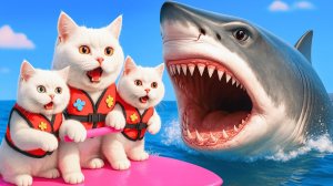 Мультики для детей. Приключения котиков в аквапарке. Мультфильмы