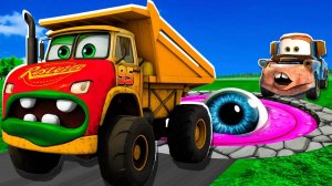 Машинки летают и прыгают! Развивающие мультики Машины помощники. Мультфильмы про машинки