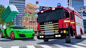 мультяшная пожарная машина | АВТОМОБИЛИ и МОТОЦИКЛЫ самолеты