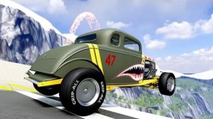 Эпические прыжки на скоростном автомобиле #348 – BeamNG Drive