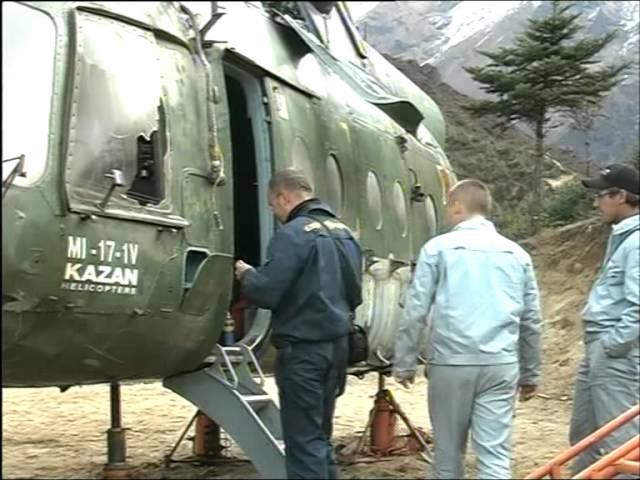 My Film For Russian TV - Helicopter Nepal 2007 Namche Bazar