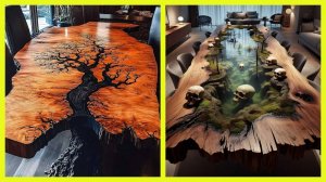 Стол из эпоксидной смолы: искусство в каждой детали ✨🎨