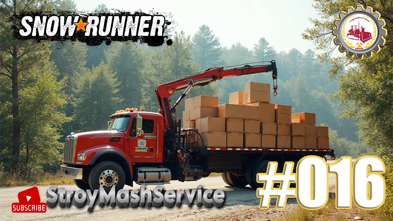 🆕🚚SnowRunner🚚— ВОТ❗ НОВЫЙ КРАН | ЗАДАНИЕ "Недостающее Оборудование" | Блэк-Ривер Мичиган (США)🚛 смотреть онлайн