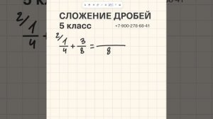 Сложение дробей. Как складывать дроби? Обучает Фёдор Романович#математика #репетитор #дроби #школа