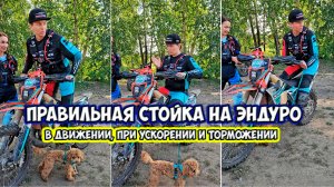 Правильная стойка на эндуро от Светланы Лавренчик
