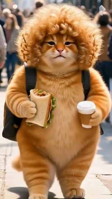 Рыжий котик из нейросети