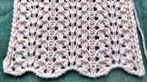 Очаровательный ажурный узор 🔥 Вариант узора Хвост павлина