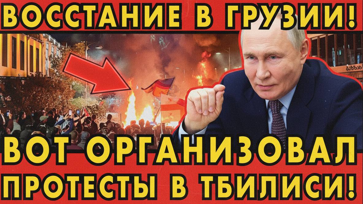 Вот КТО ОРГАНИЗОВАЛ ПРОТЕСТЫ в Грузии!