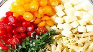 Макаронный салат Капрезе