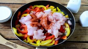 Макароны Пенне с курицей по-мексикански