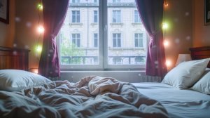 Дождь за окном. Уютный вечер под пледом.