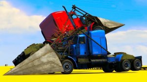 Грузовые машинки для детей. Мультфильм для детей. Человек-паук для детей. Мультики про машинки.