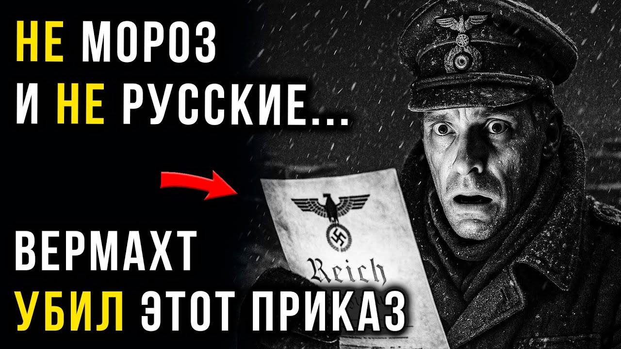 ГЛАВНАЯ ОШИБКА ГИТЛЕРА СТОИВШАЯ ЕМУ ПОБЕДЫ ПОД МОСКВОЙ