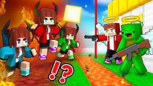 Девушки-дьяволицы Джей Джей против дома охраны Ангелов - Майнкрафт Анимация