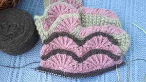Сапожки спицами - 1 часть - Верх сапожка Алсацийские гребешки