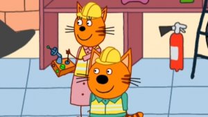 ТРИ КОТА. СТРОИТЕЛЬНЫЕ МАШИНЫ