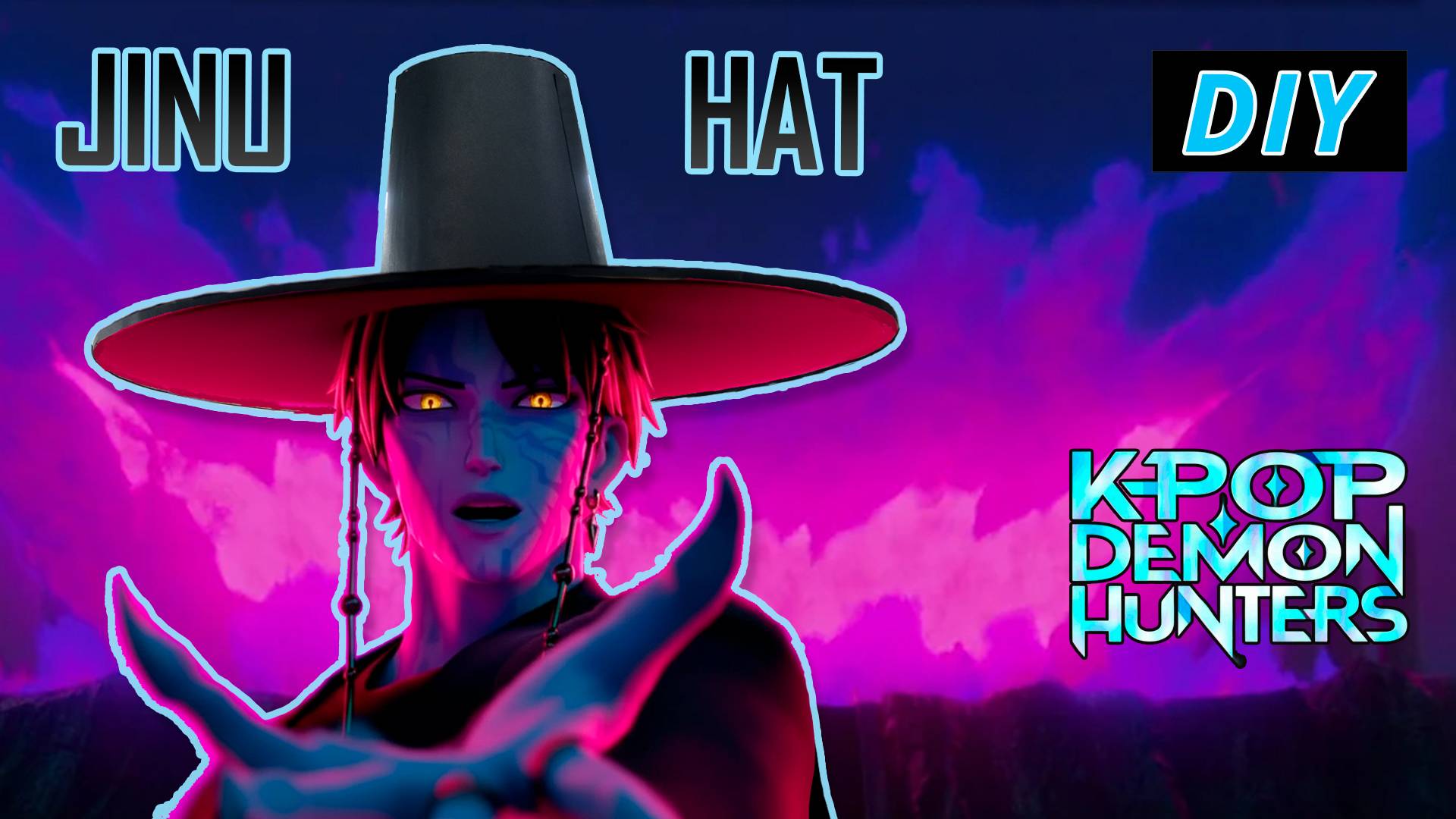 Как сделать шляпу Jinu от Kpop Demon Hunters (бумага + картон) смотреть онлайн